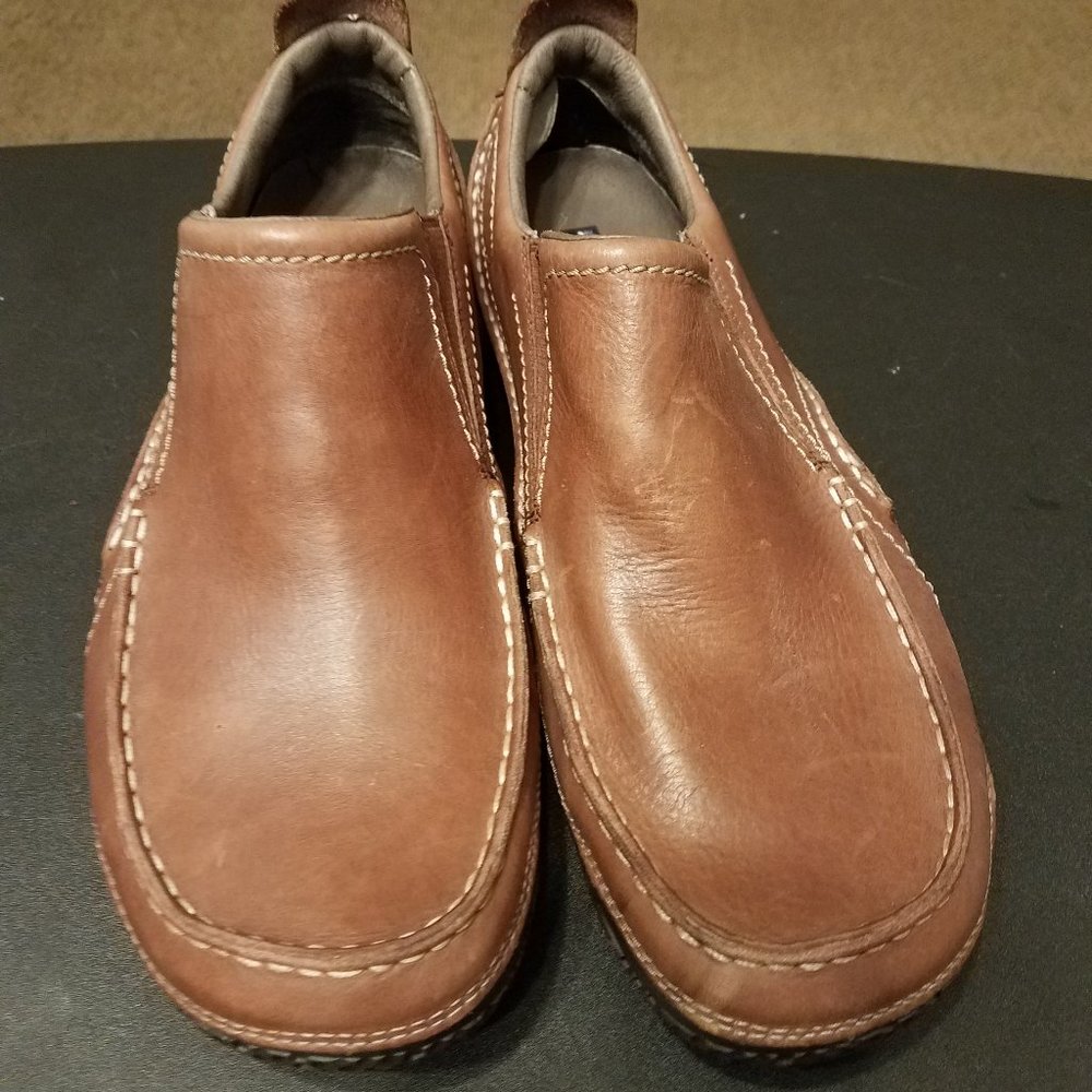 Patagonia Cardon Skywalk Brown Leather Slip On Loafers